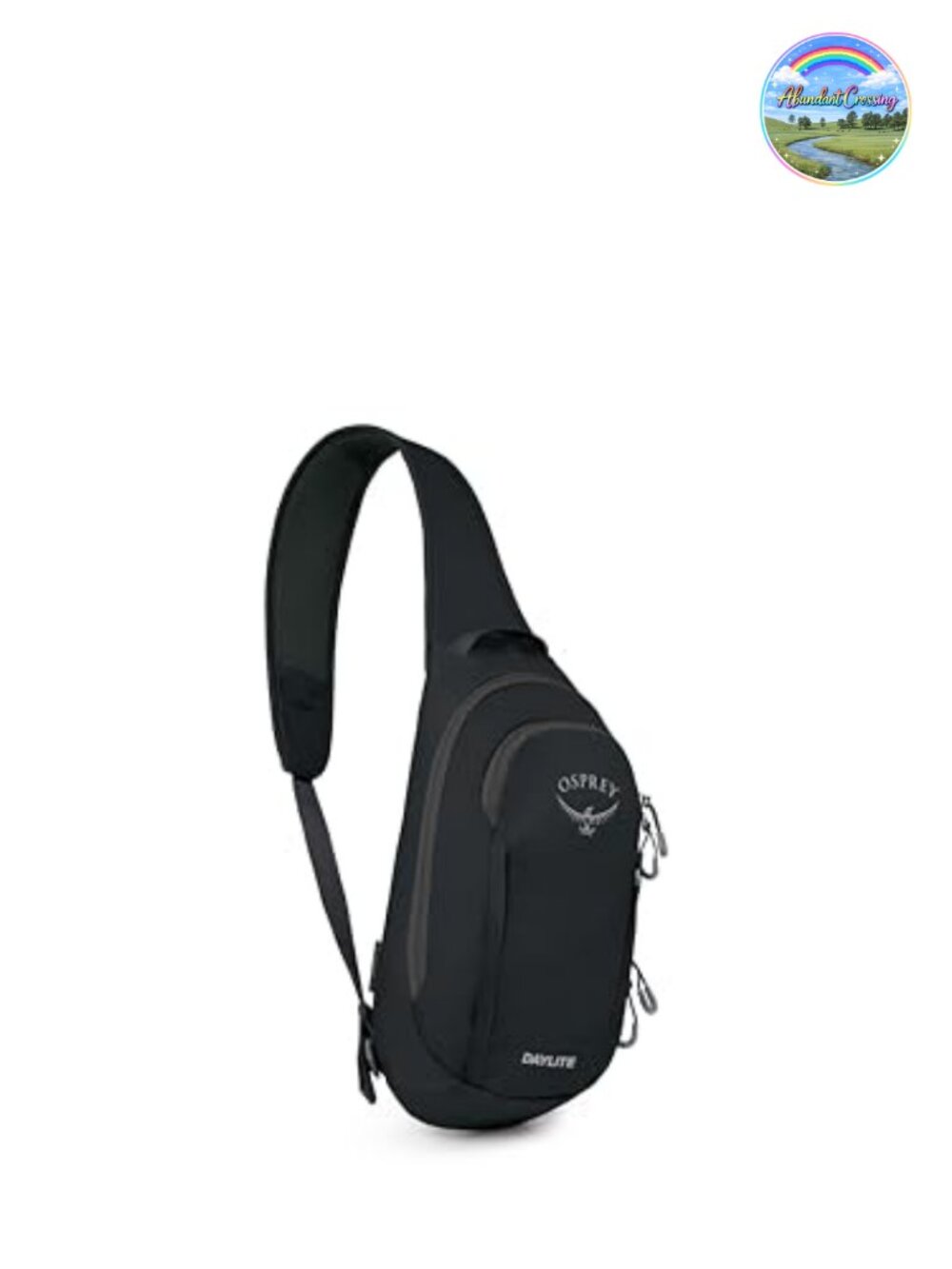 Osprey Daylite Sling Crossbody Bag, Lightweight, Water Repellent, Black